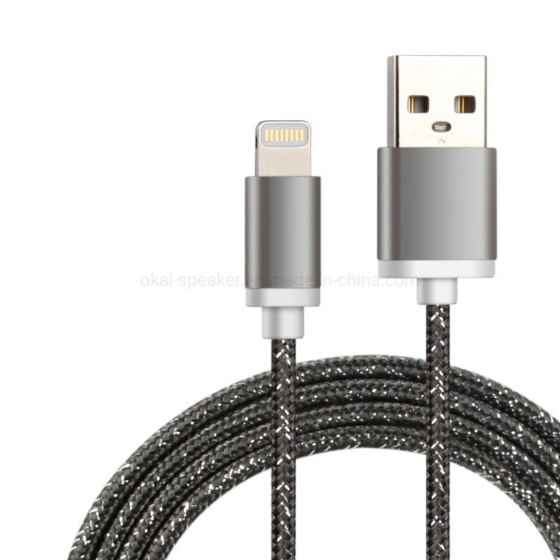 Metal Head TPE Cable Mfi Certificate Data Cable for iPhone