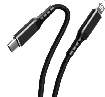 Cable USB de datos USB del cable USB de la trenza del microprocesador C89 2.4A para el iPad iPod del iPhone